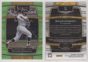 2022 Panini Select Concourse Neon Green Prizm /99 Willie Stargell #76 HOF