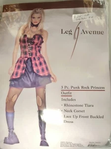 Leg Avenue 3pc. Punk Rock Princess Outfit - Picture 1 of 2