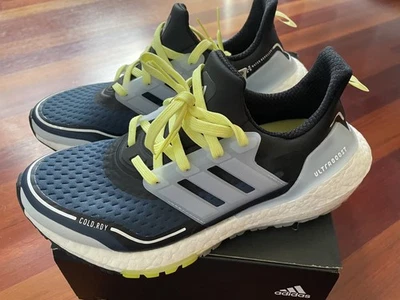 Adidas Ultraboost 21 COLD.RDY Azul Marino Blanco Amarillo Mujer Zapatos para Correr S23754 Foto 1 de 4