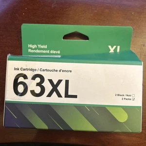 Cartucho de tinta negro 2PK 63XL (1 SkyInk y 1 carro Voredo) para HP OfficeJet Envy - Imagen 1 de 4