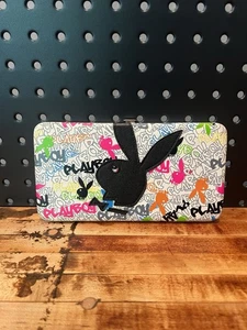 Playboy Geldbörse Y2K Vintage Graffiti Neon Bunny - Bild 1 von 5