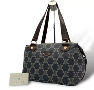 Celine Macadam Canvas Shoulder Bag - Picture 1 of 19