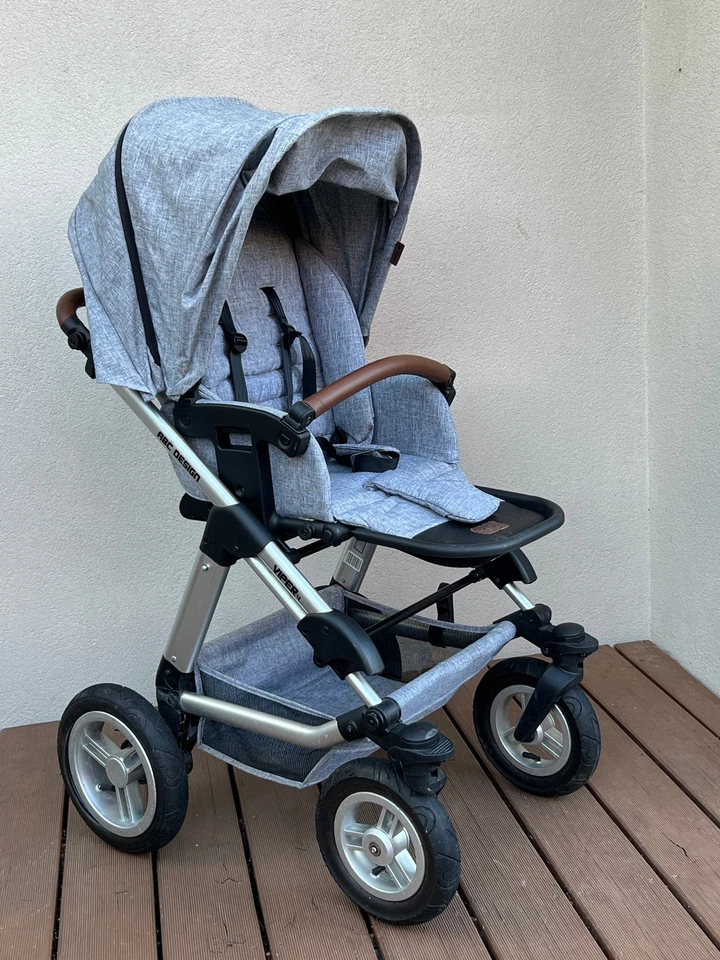 ABC Design Viper 4 Kinderwagen 3 in 1 mit viel Zubehör, Edition grau  - Bild 1 von 4