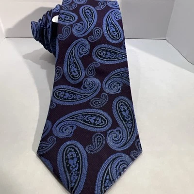 Corbata de seda larga Pronto Uomo Platinum Ex para hombre repelente líquido de seda azul cachemira Foto 1 de 4