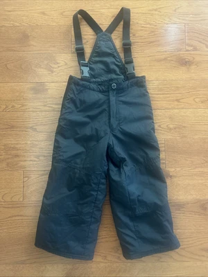 Obermeyer Black Snow Bib Ski Snow Board Youth Child Size 4 Boy Girl Lined - Image 1 of 4