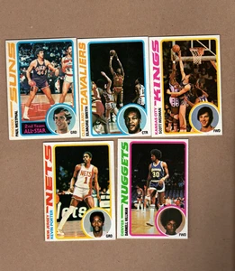 5-1978/79 Topps Basketball #'s 57,79,118,119,120 compreso Paul Westphal - Foto 1 di 2