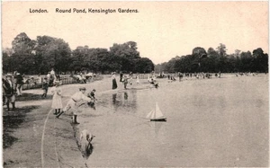 CPA Carte Postale Royaume Uni London Round Pond Kensington Gardens VM101236ok - Picture 1 of 2