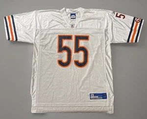 Vintage NWOT Chicago Bears Jersey XL Lance Briggs Mens Reebok White Away - Picture 1 of 8