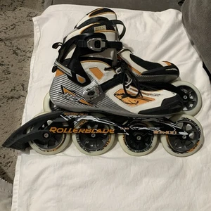 Rollerblade Tempest 110 Inline Skate Men's 12.5 Black/Orange - Picture 1 of 7