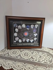 Chicago Cubs Framed Picture Evolution Baseball Uniforms Wrigley Field 1908-2003 - Picture 1 of 13