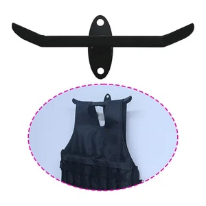 Wall Mount Weight Vest Hanger Gym Storage Rack Space Saving Steel Practical for - Picture 1 of 7