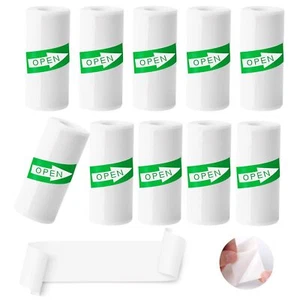 10 Rouleaux Papier Thermique Papier D’Imprimante Thermique Papier Autocollant... - Afbeelding 1 van 7