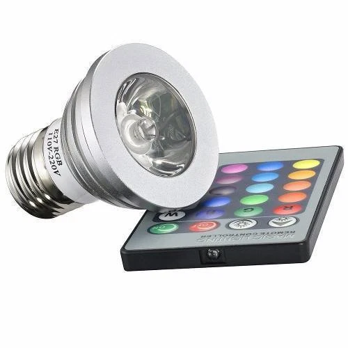 LAMPADINE FARETTI LED LUCE RGB GU10 E27 220V 16 COLORI TELECOMANDO MULTICOLORE  - Immagine 1 di 1