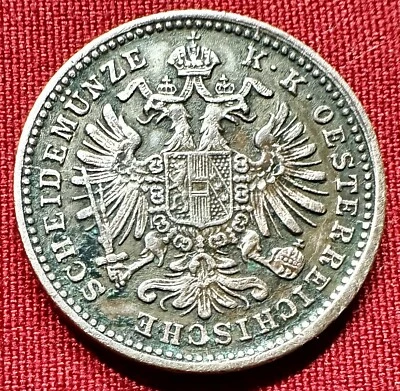 1885 Austria 1 Kreuzer - Larger Eagle - Francis Joseph I - KM#2187 - Image 1 of 2