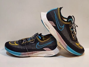 Nike Mens ZoomX Streakfly Running Shoes Black Blue DV1034-010 Mens Size 9.5 - Picture 1 of 11