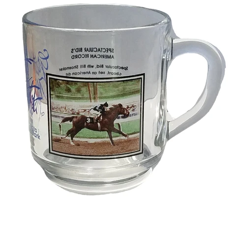 Great Moments Santa Anita Park Spectacular Bid's American Record Glass Mug Cover