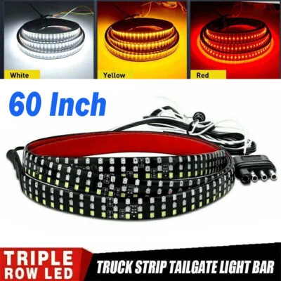 60" LED Strip Truck Tailgate Light Bar Brake Reverse Turn for Ford Dodge Pickup - Image 1 of 4
