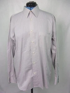 Gino Ricci Men's 42 16.5 Long Sleeve Collared Button Up Dress Shirt Gray - Picture 1 of 6