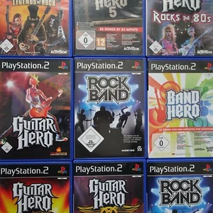 Guitar Hero Rock Band Sony Playstation 2 PS2 PAL Spiele Game zum auswählen - Bild 1 von 14
