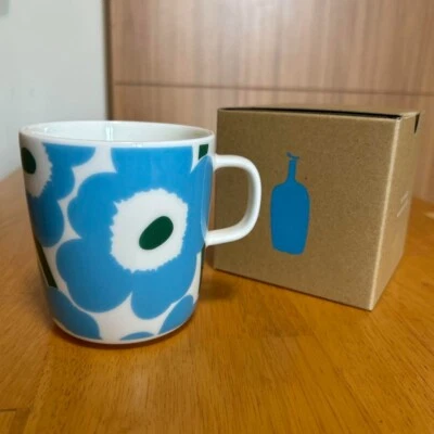 Taza Marimekko X Botella Azul Café Unikko Edición Limitada Japón Colaboración Foto 1 de 4