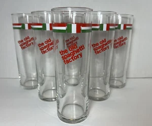 (6) The Old Spaghetti Factory Italian Soda 7” Drinking Glasses - Picture 1 of 9