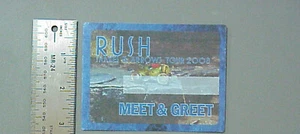 Rush satin backstage pass rectangle Snakes & Arrows Tour 2008 horizontal! - Picture 1 of 1