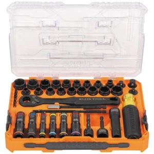 Klein Tools 65500KNECT KNECT Impact Socket Set SAE and Metric Pass Through - Picture 1 of 6