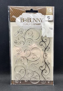 NEW Bo Bunny by American Crafts “Curly Q” Acrylic Stamp Set, 15 Pcs. (10105031) - Picture 1 of 2
