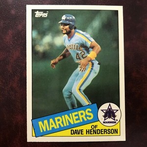 1985 Topps TIFFANY Set DAVE HENDERSON #344 MARINERS ** MINT ** HIGH GRADE **