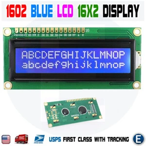 1602 BLAU LCD 16x2 HD44780 Zeichen Display Modul für Arduino lcd1602 - Bild 1 von 7