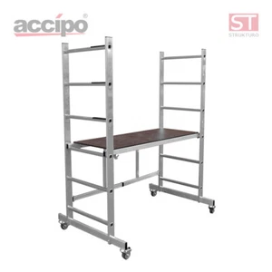 STRUKTURO fahrbares Faltgerüst / Alu-Arbeitsgerüst AH 2,90 m inkl. Rollen - Bild 1 von 10