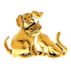 Dog Cat Brooch - Gold Color Animal Pins Women Men Brooches Clothes Bags Badges
