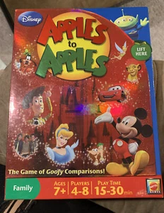 Mattel Apples To Apples Disney Edition Complete Family Game 2009 Ages 7+ - Picture 1 of 2