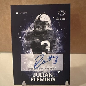 2024 ONIT ATHLETE Penn State Julian Fleming Signature Series 158/ 200 - Picture 1 of 3