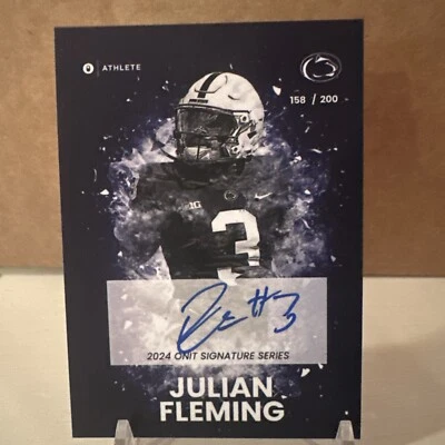 2024 ONIT ATHLETE Penn State Julian Fleming Signature Series 158/ 200 - Image 1 of 3