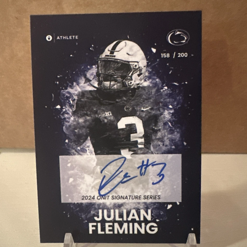 2024 ONIT ATHLETE Penn State Julian Fleming Signature Series 158/ 200 - Image 1 of 3