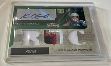 Kevin O'Connell 2008 Topps Triple Threads RC AUTO 4 Color Patch Vikings 49/50