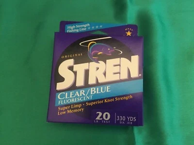 Stren 20lb Test,Clear/Blue Color Fluorescent Line.330 Yards - Image 1 of 4