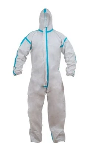 Mono buzo blanco T/L con capucha protección impermeable Cat III tipo 4B / 5B/ 6B - Imagen 1 de 2