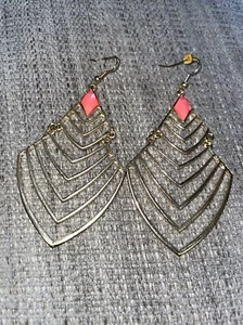Pendientes geométricos largos clásicos de colección de los años 80 - difíciles de encontrar - Imagen 1 de 1