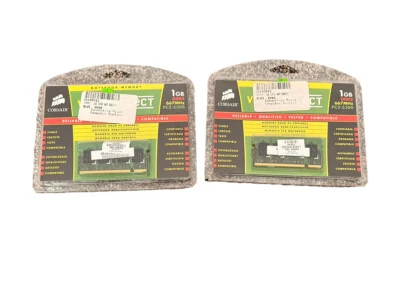 Corsair 1 GB SO-DIMM 667 MHZ DDR2 SDRAM Memory (VS1GSDS667D2) NEW - Image 1 of 4