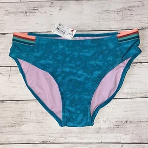 Cat & Jack Target Swim Bottoms XL 14 16 Blue Tie Dye Peach Stripe Band - Picture 1 of 4