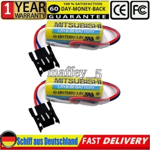 2PC 6BAT ER17330V PLC AKKU Für A6BAT-MRBAT MR-BAT B9670MC Mitsubishi A1S A2S AnS - Zdjęcie 1 z 4