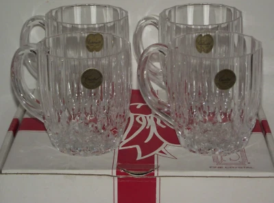 Cristal кристалл D'Arques Britagne 4шт элегантный прозрачный с ручкой стеклянные кружки комплект в коробке - Изображение 1 из 4