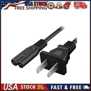 5 Fuß 2-poliges Netzkabel für Sony PS5 PS4 PS3 Slim Xbox Series X S One - Bild 1 von 13