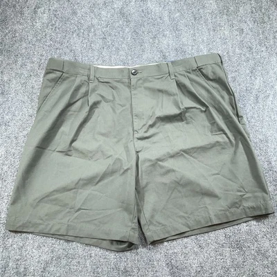 Croft & Barrow Shorts Mens 44 Green Pleated Adjustable Waist Golf Easy Care NEW - Image 1 of 4