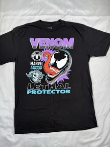 Camiseta Marvel Comics Venom Negra Unisex Talla Grande Camiseta Protectora Letal - Imagen 1 de 7