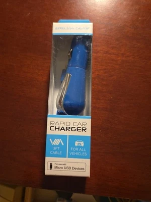 Беспроводное автомобильное зарядное устройство Gear Rapid для всех транспортных средств с Android зеленое запечатанное - Изображение 1 из 2