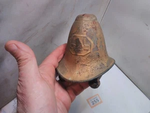 Feuerwehrhelm antike Spardose Weißblech - Bild 1 von 8