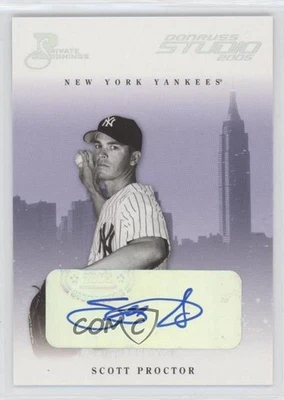 2005 Donruss Studio Private Signings Silver /100 Scott Proctor #198 Auto - Image 1 of 2
